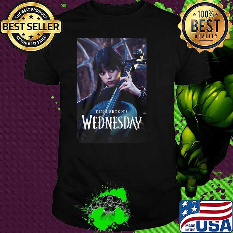 Tim Burton's Wednesday film Netlix shirt