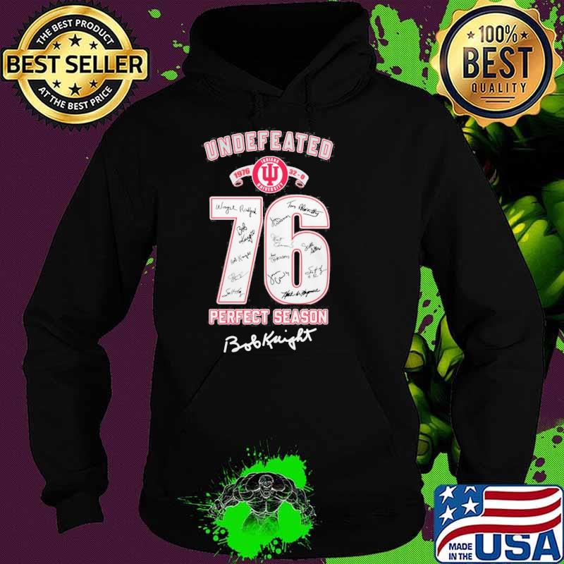 Undefeated Indiana University 1976 perfect season signature s Hoodie Undefeated Indiana University 1976 perfect season signature s Hoodie