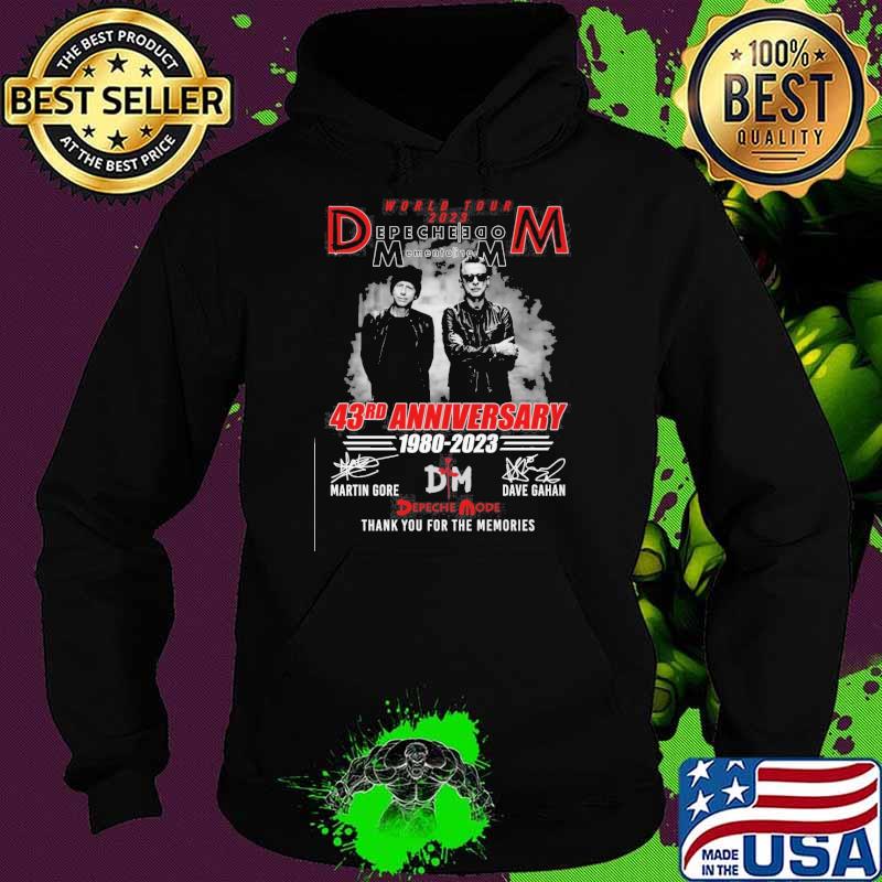 World tour 2023 Depeche Do mementoilom 43rd anniversary 1980-2023 thank you for the memories s Hoodie World tour 2023 Depeche Do mementoilom 43rd anniversary 1980-2023 thank you for the memories s Hoodie