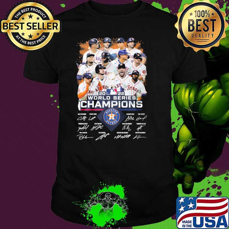 2022 world series champions Houston Astros signatures shirt
