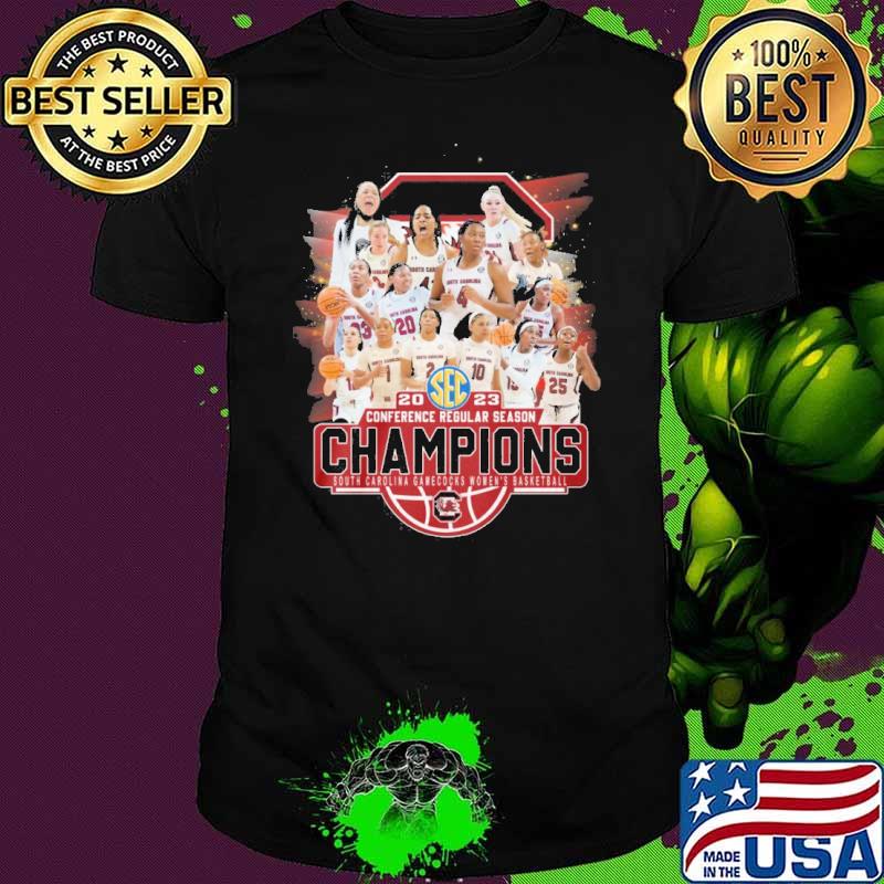 2023 conference regular season champions South Carolina gamecocks women's basketball shirt