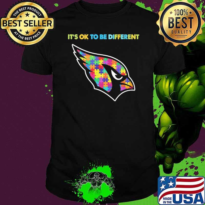 Arizona Cardinals it's ok to be different autism shirt