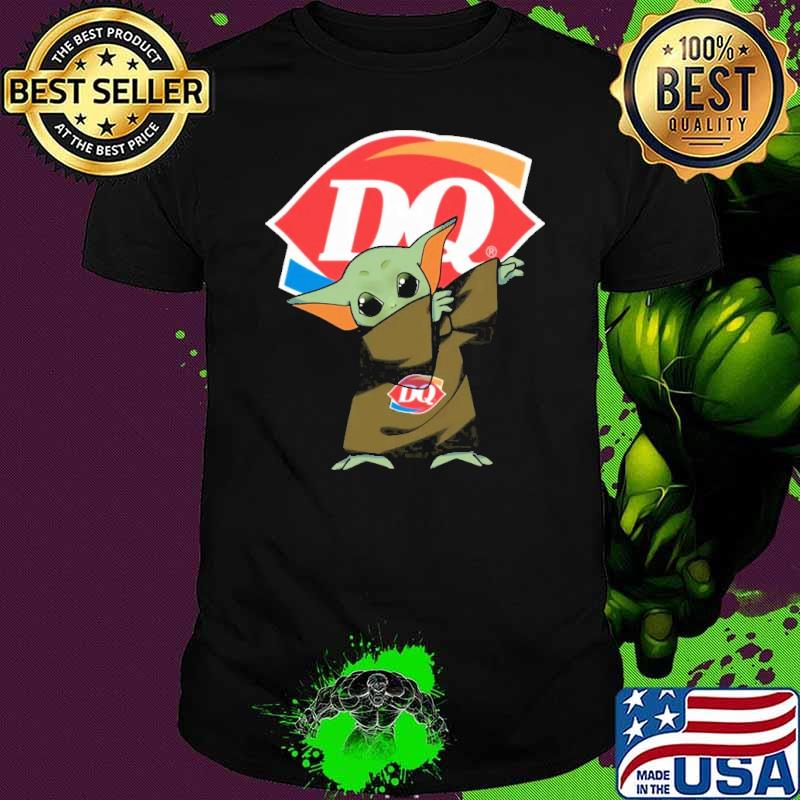 Baby yoda dabbing Dairy queen shirt