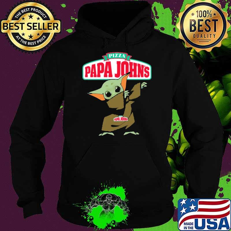 Baby yoda dabbing Pizza Papa John's s Hoodie Baby yoda dabbing Pizza Papa John's s Hoodie