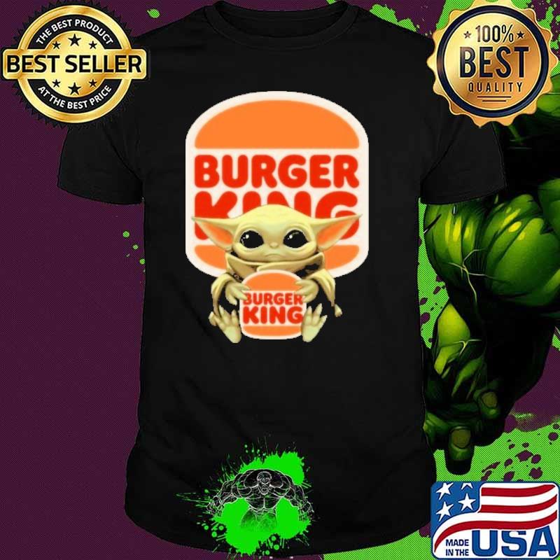 Baby yoda hug Burger king shirt