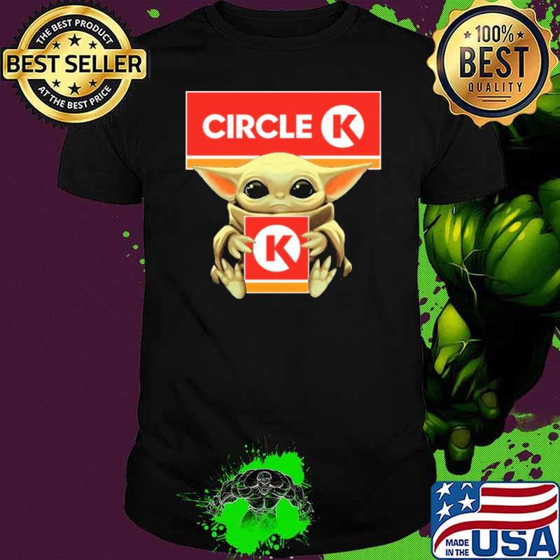 Baby yoda hug Circle K shirt