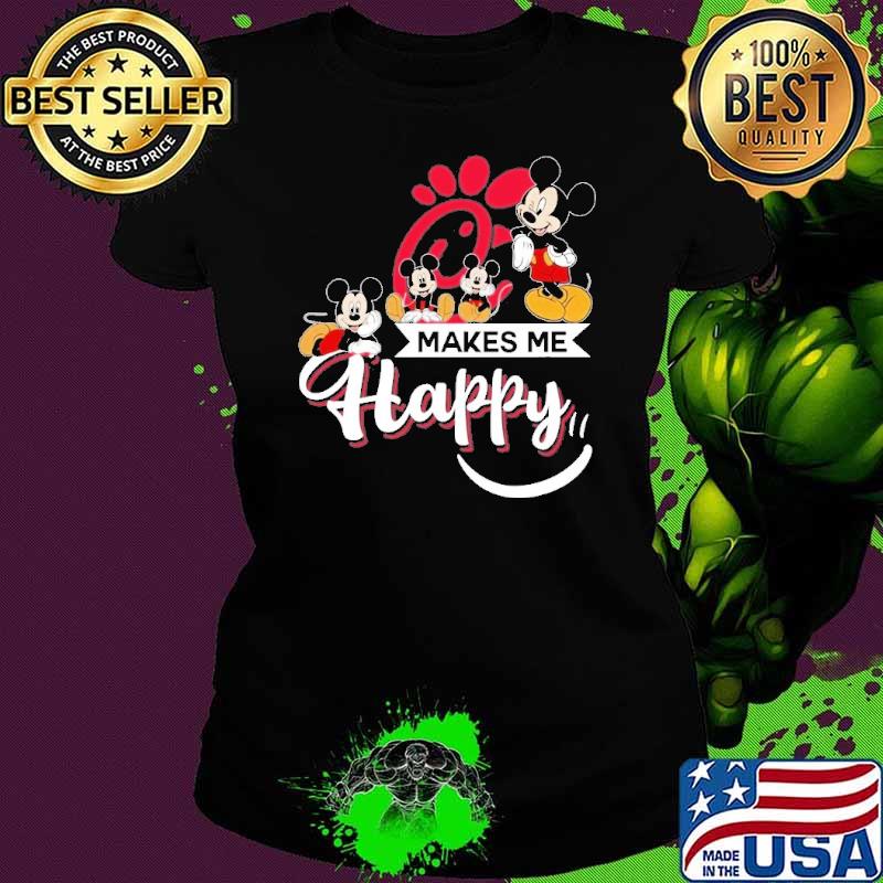 Best cHICK-FIL-A makes me happy mickey shirt