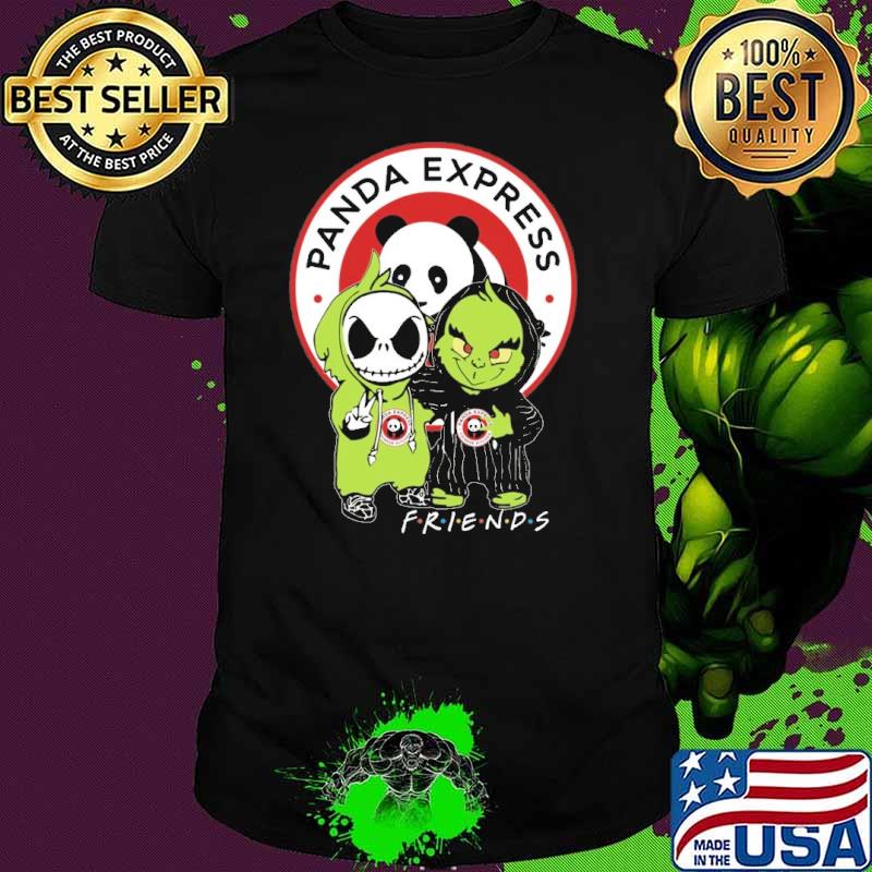 Best panda express friends jack skellington grinch shirt