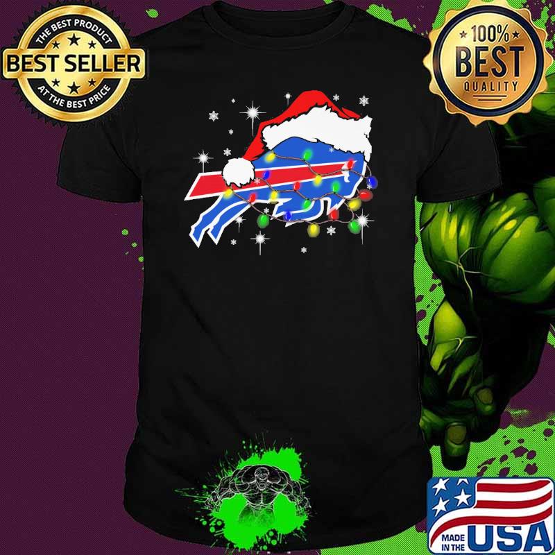 Bills Buffalo chirstmas hat light shirt