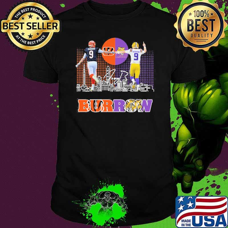 Burrow LSU and Bengals signature shirt Burrow LSU and Bengals signature shirt