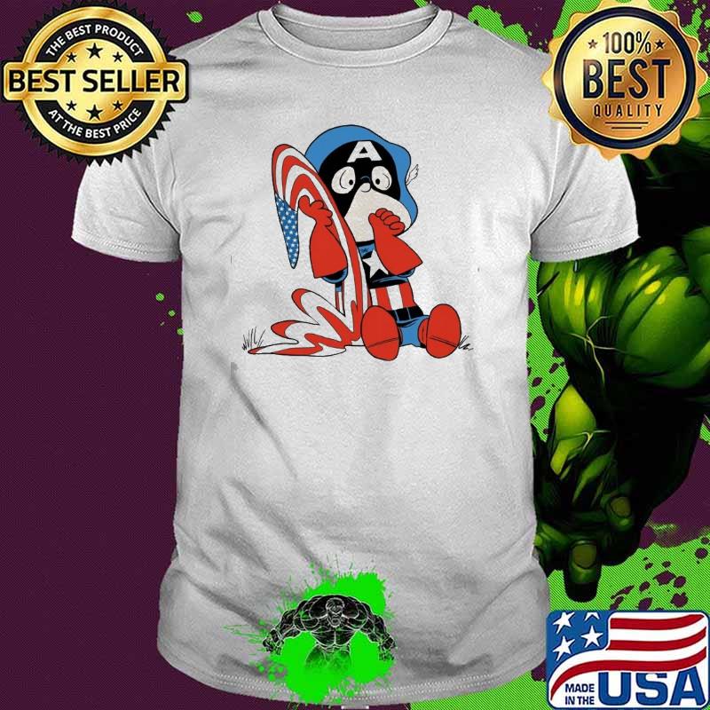 Captain America snoopy marvel shirt