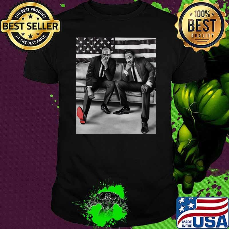 Charles Michael Davis America flag shirt