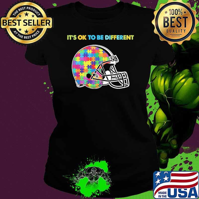 Cleveland Browns it's ok to be different autism s Ladies tee Cleveland Browns it's ok to be different autism s Ladies tee