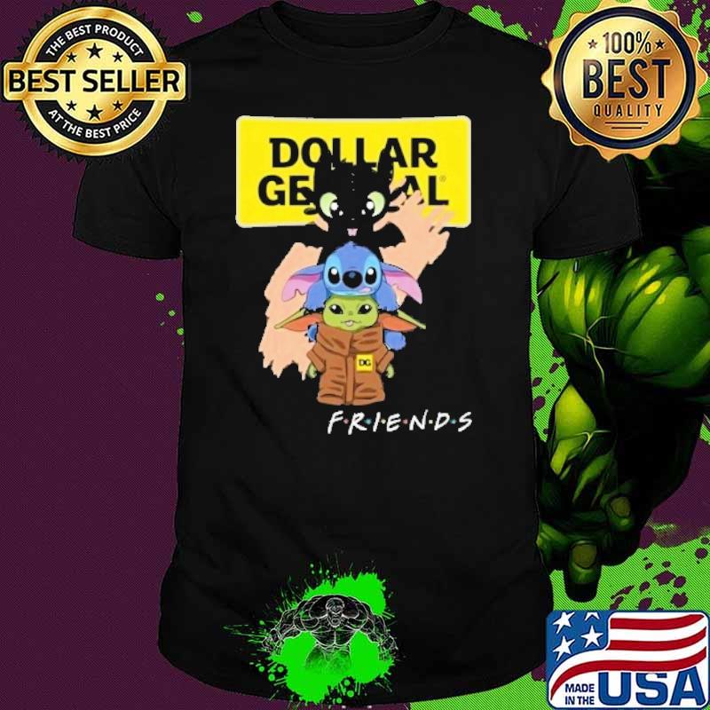 Dollar General friends Toothless Stitch baby yoda shirt