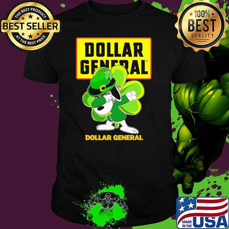 Dollar general snoopy dabbing St.Patrick's day shirt