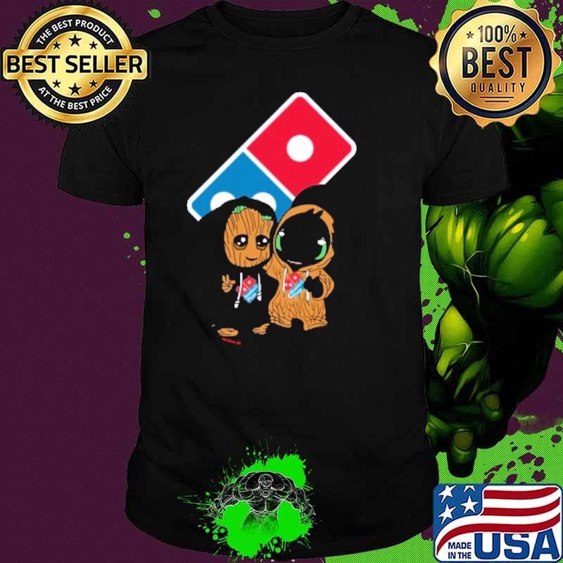 DOMINO'S PIZZA groot and toothless shirt