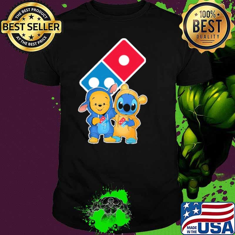 DOMINO'S PIZZA pooh and Stitch shirt