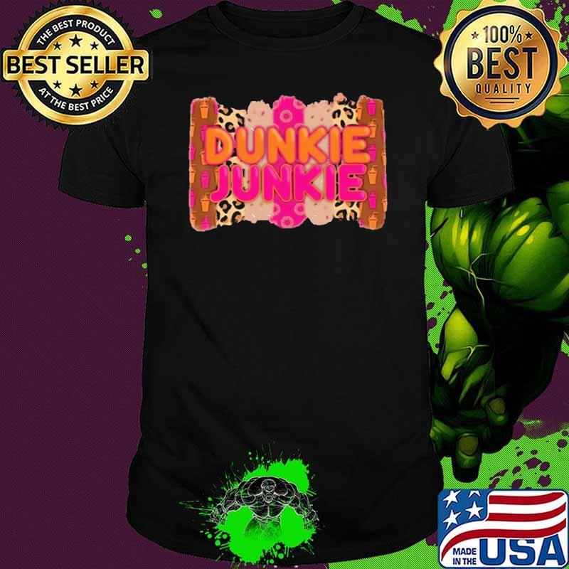 Dunkin' Donuts Dunkie Junkie leopart shirt