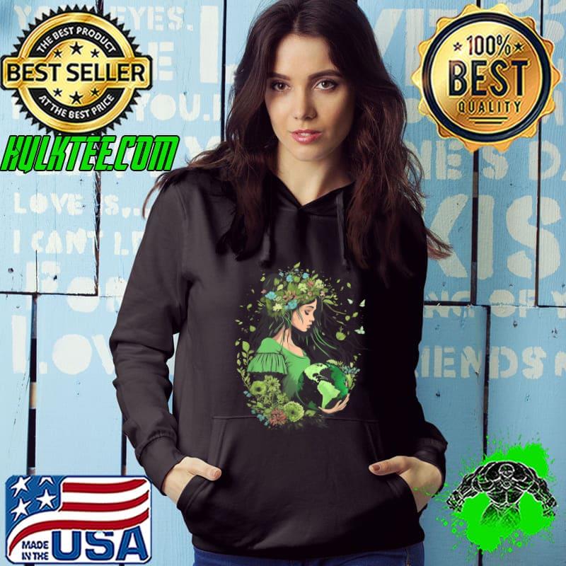 Earth Day Save Our Planet Green Mother Flowers T-Shirt Hoodie Earth Day Save Our Planet Green Mother Flowers T-Shirt Hoodie