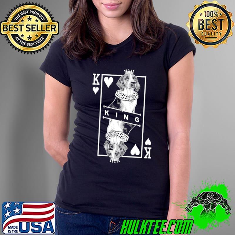 English Foxhound King Of Hearts Dog Lover Pop Art T-Shirt