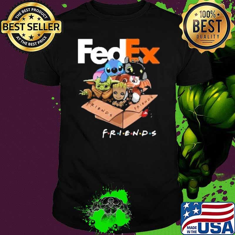 FedEx friends Stitch toothless baby yoda groot shirt