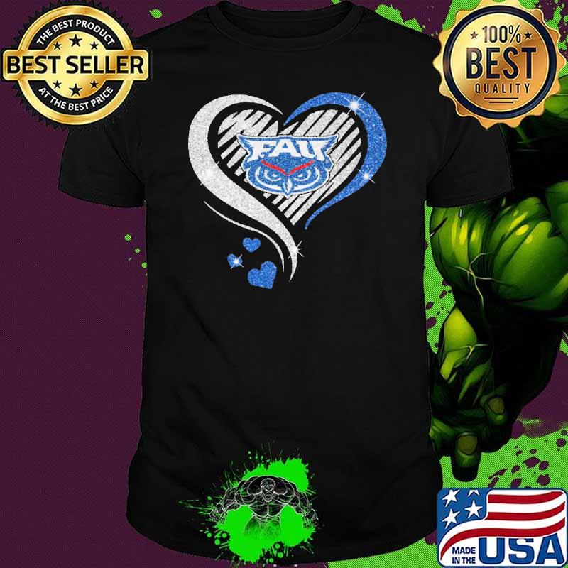 Florida Atlantic University heart diamond love shirt