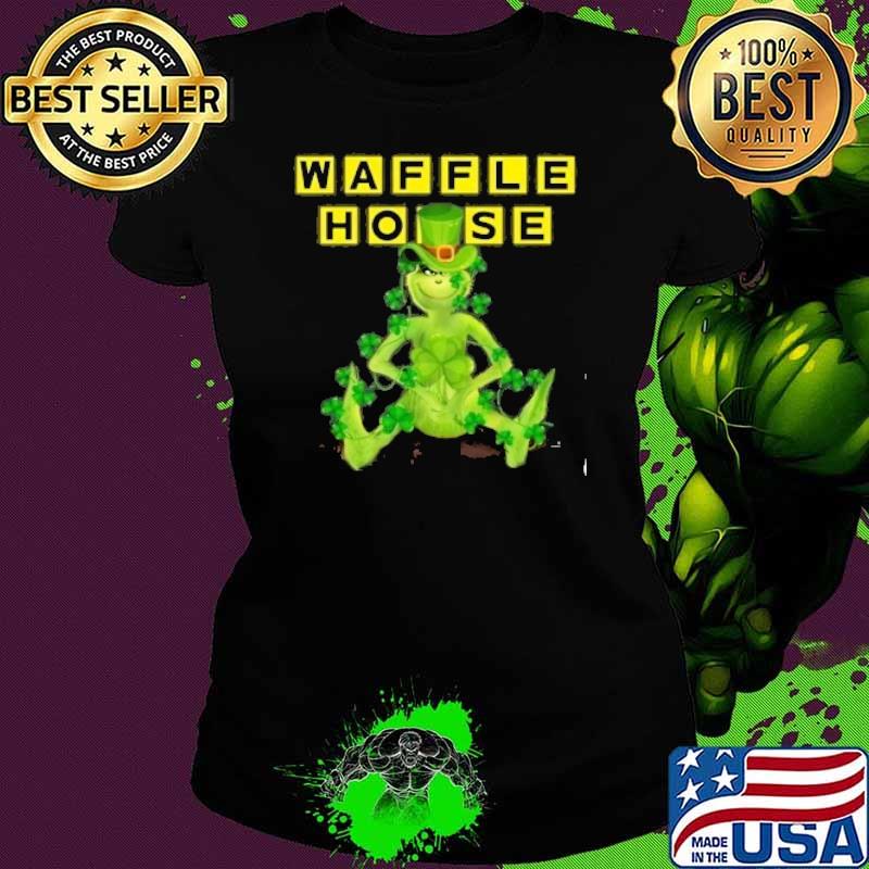 Grinch hug St.Patrick's day Waffle House s Ladies tee Grinch hug St.Patrick's day Waffle House s Ladies tee