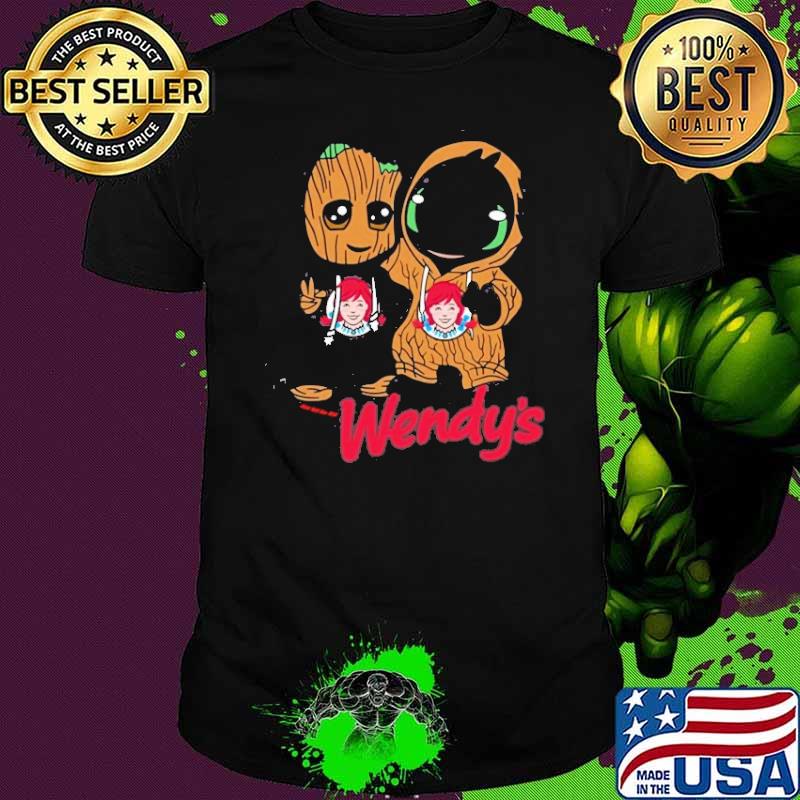Groot and Toothless wendy's shirt