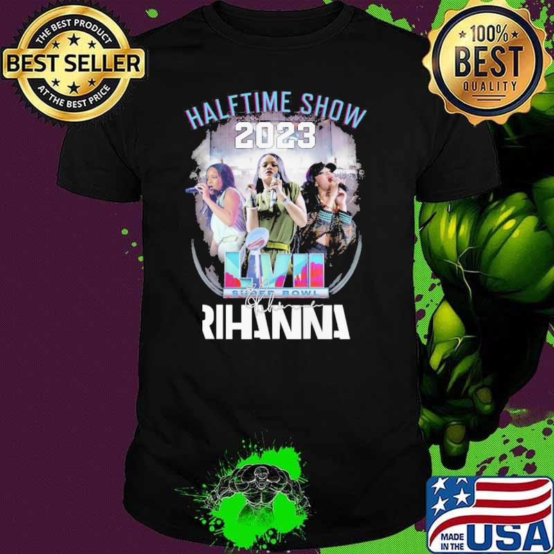 Halftime show 2023 LVII super bowl Rihanna signature shirt