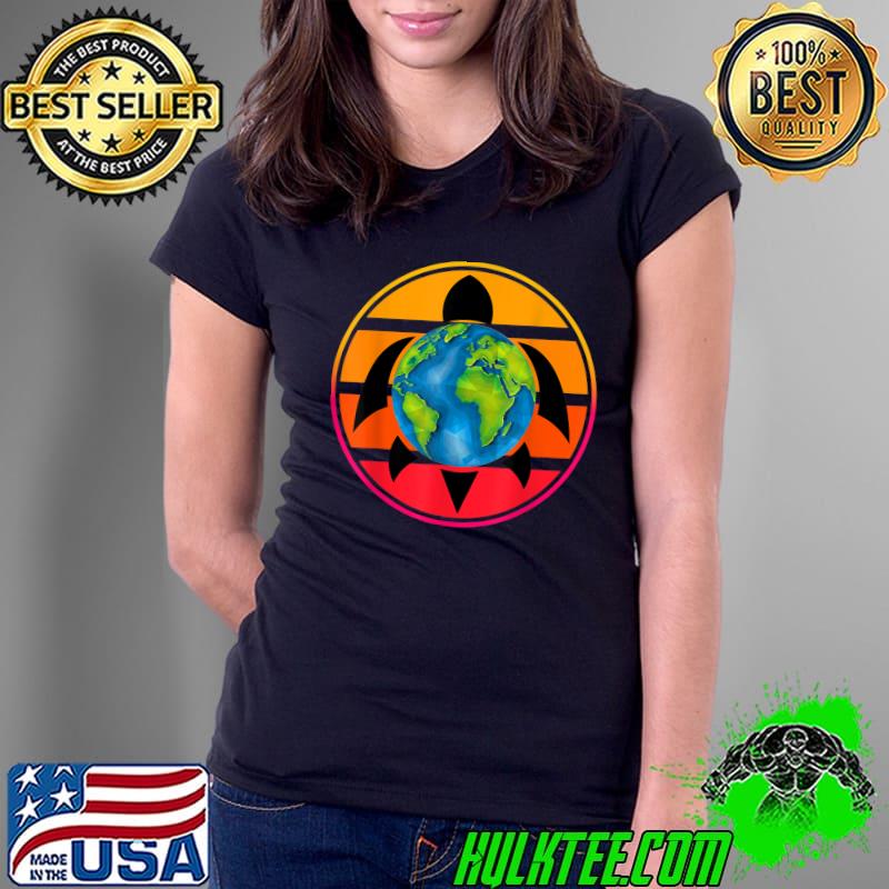 Happy Earth Day Save The Planet Give New Life To Sea Turtles Vintage T-Shirt