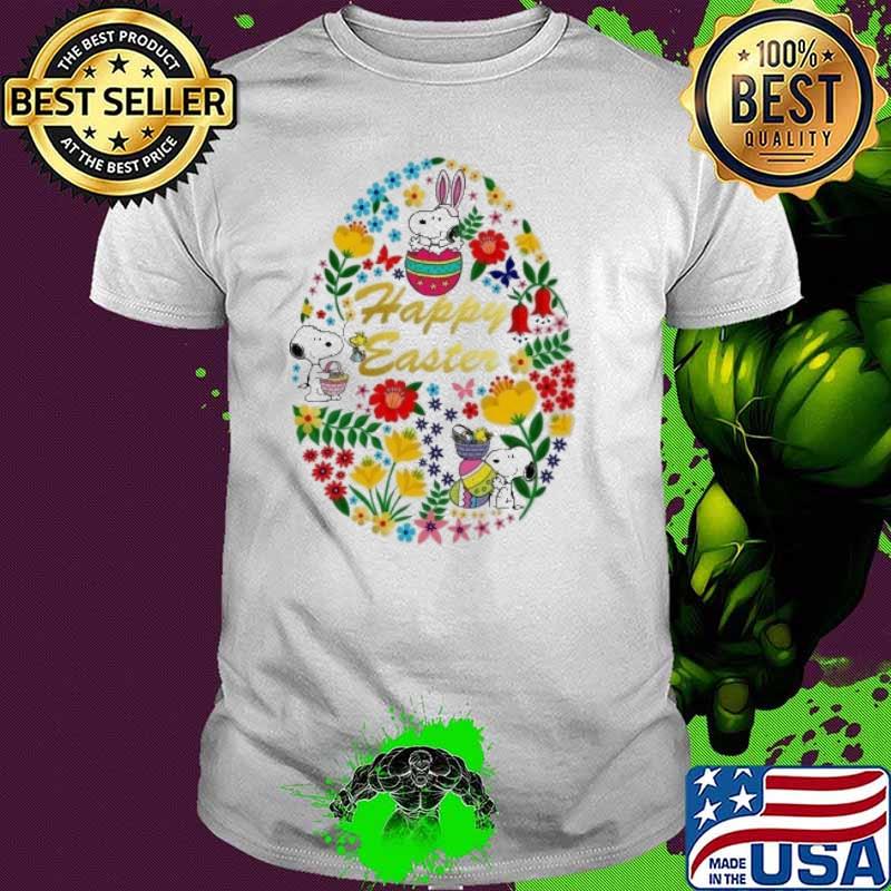 Happy Easter Snoopy and woodstocks flowers shirt Happy Easter Snoopy and woodstocks flowers shirt