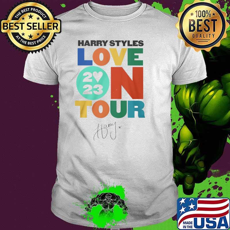 Harry Styles love 2023 on tour signature shirt