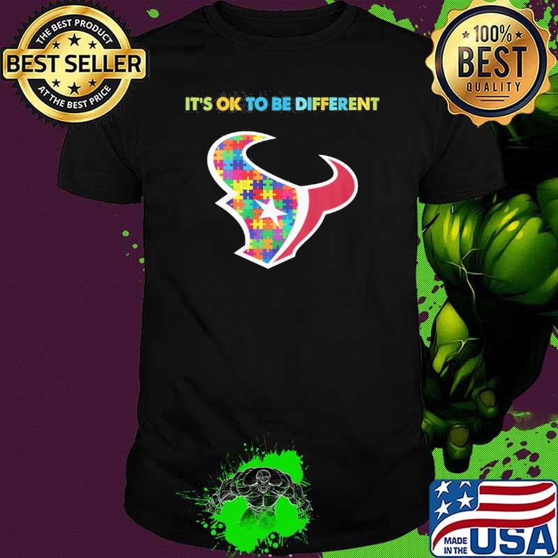 Houston Texans it's ok to be different autism shirt