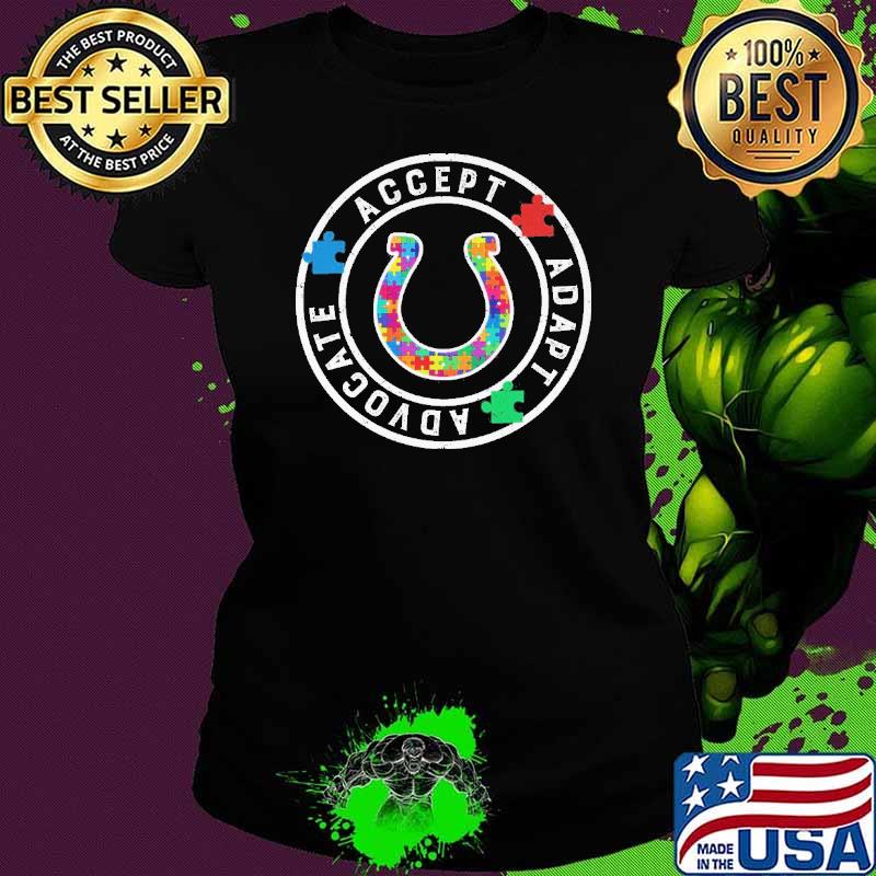 Indianapolis Colts advocate accept adapt autism s Ladies tee Indianapolis Colts advocate accept adapt autism s Ladies tee