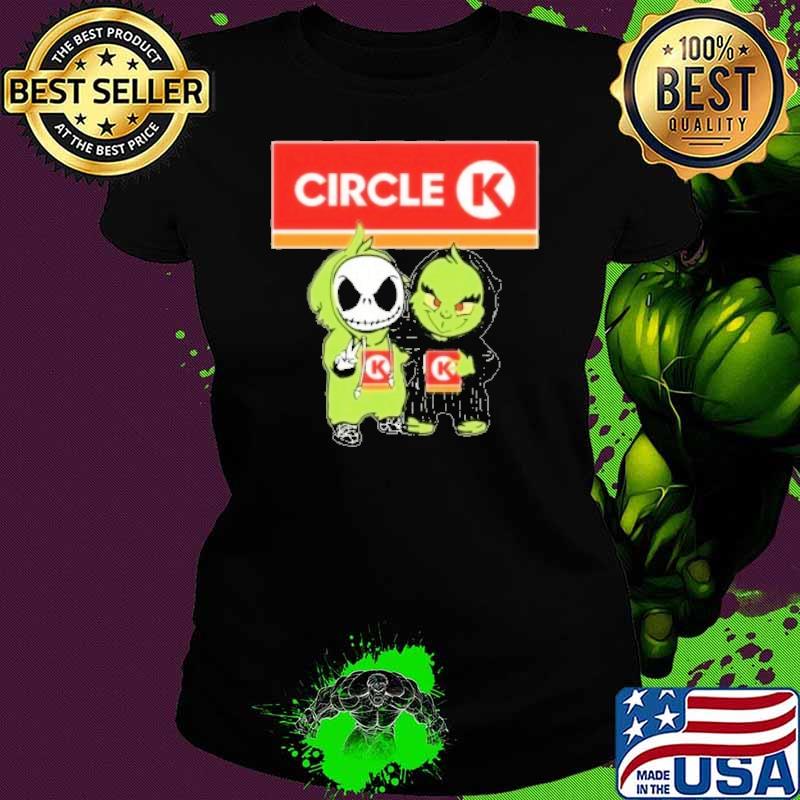 Jack Skellington and Grinch Circle K s Ladies tee Jack Skellington and Grinch Circle K s Ladies tee
