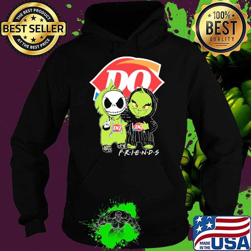 Jack Skellington and Grinch Dairy queen friends s Hoodie Jack Skellington and Grinch Dairy queen friends s Hoodie