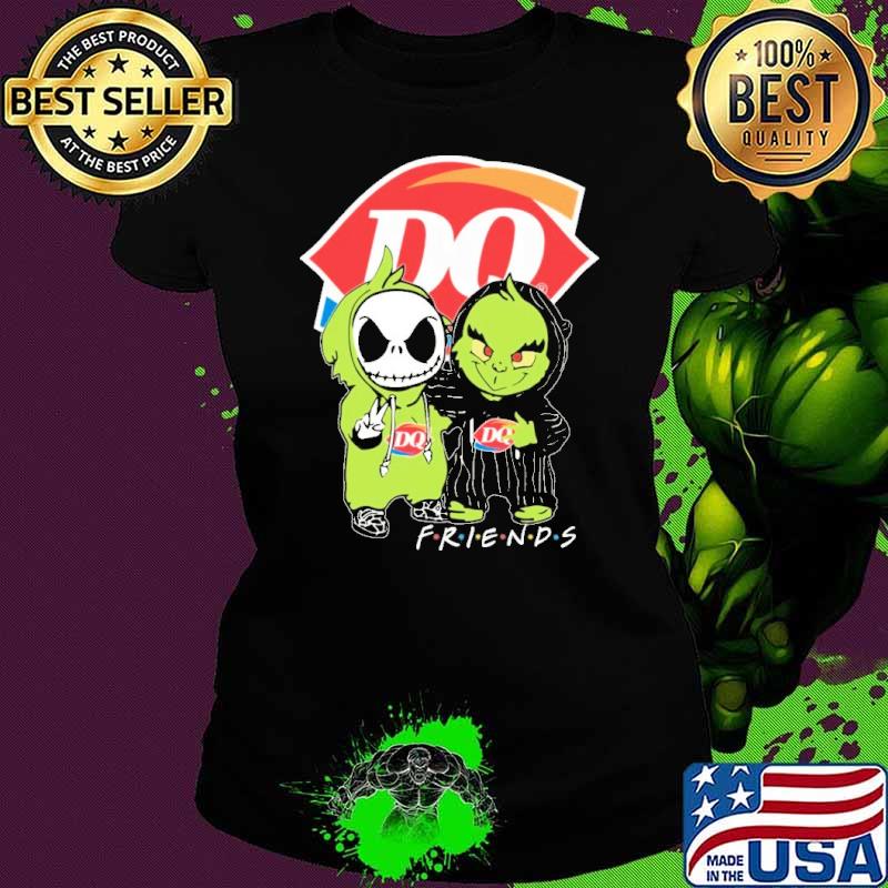 Jack Skellington and Grinch Dairy queen friends s Ladies tee Jack Skellington and Grinch Dairy queen friends s Ladies tee