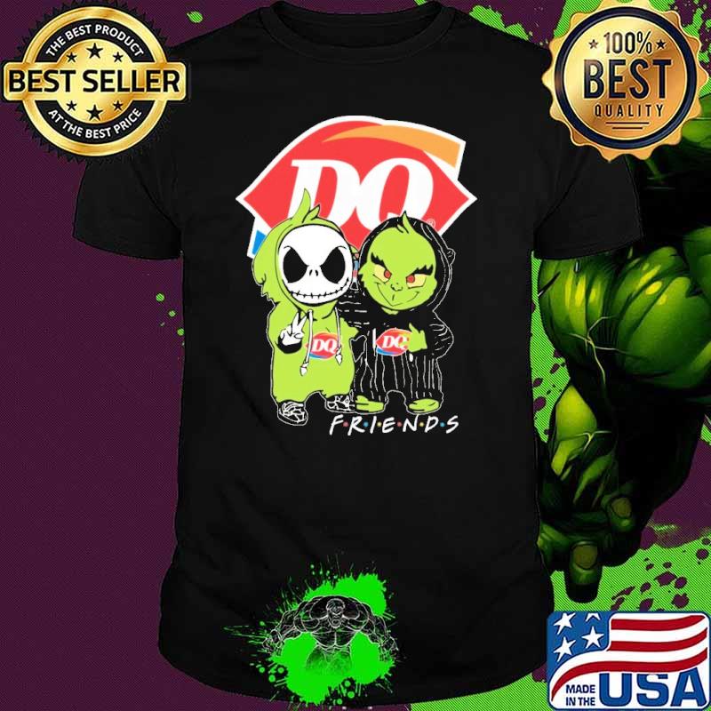Jack Skellington and Grinch Dairy queen friends shirt Jack Skellington and Grinch Dairy queen friends shirt