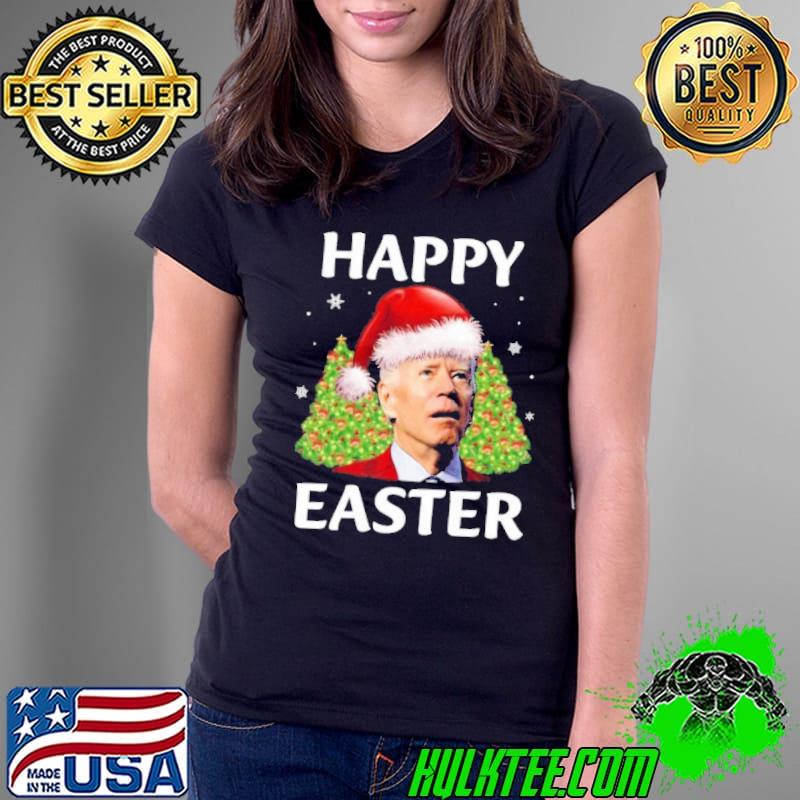 Joe Biden Santa Happy Easter Christmas tree shirt