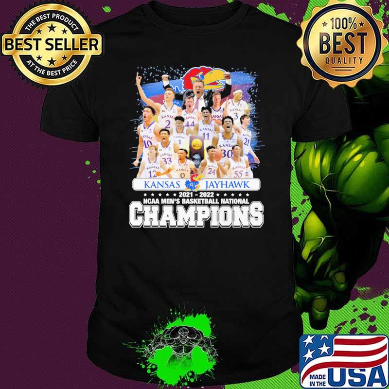 Kansas Jayhawk 2021-2022 NCAA men's basketball national champions shirt