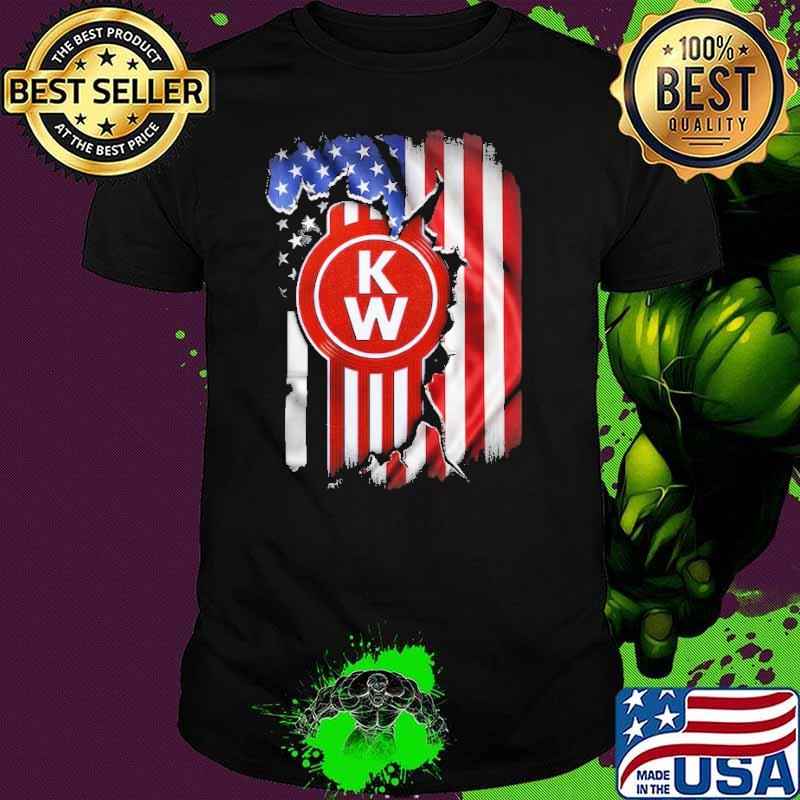 Kenworth America flag shirt