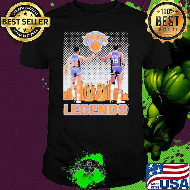 Legends Walt Frazier And Willis Reed New York Knicks Signatures Shirt
