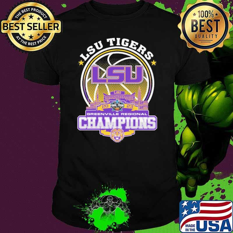 LSU Tigers 2023 final four greenville regional champions shirt