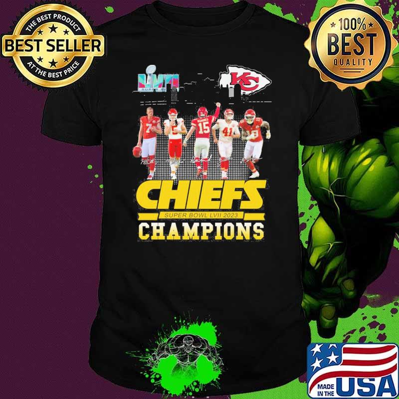 Lvii super bowl Chiefs champions signatures shirt