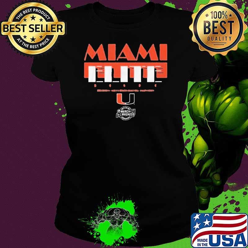 Miami Basketball Elite Eight 2023 Division I Men’s And Women’s Basketball Championship Shirt Ladies tee Miami Basketball Elite Eight 2023 Division I Men’s And Women’s Basketball Championship Shirt Ladies tee