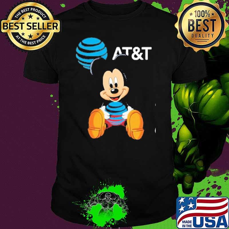 Mickey mouse disney hug AT&T shirt