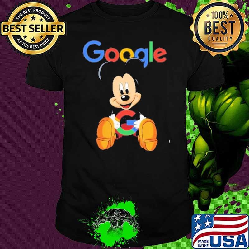 Mickey mouse disney hug google shirt