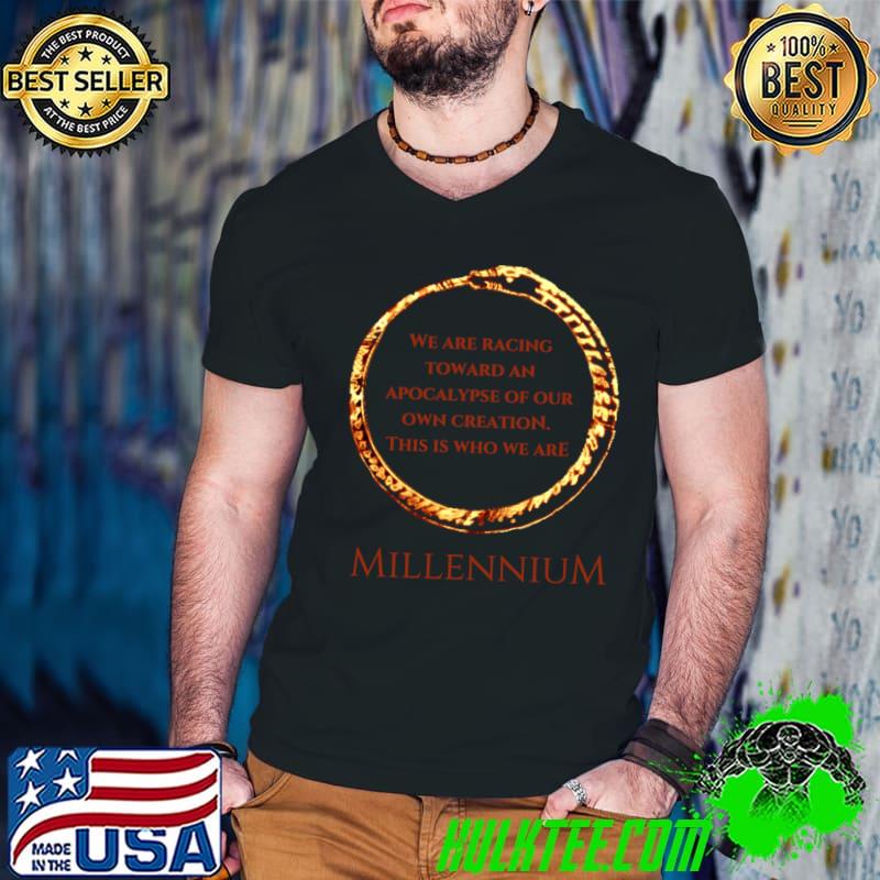 Millennium we are racing towards an apocalypse of our own making T-Shirt Guys V Neck Millennium we are racing towards an apocalypse of our own making T-Shirt Guys V Neck