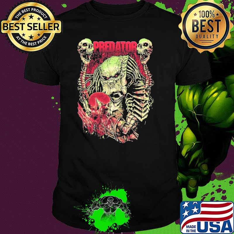 Nice predator skull blood shirt