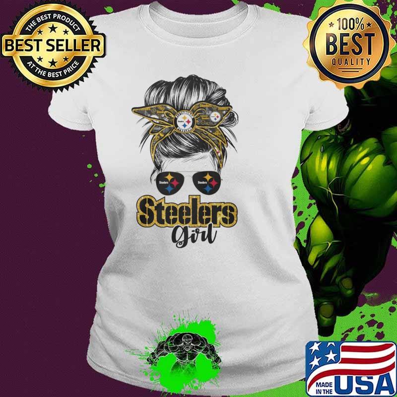 Official pittsburgh Steelers girl glass s Ladies tee Official pittsburgh Steelers girl glass s Ladies tee